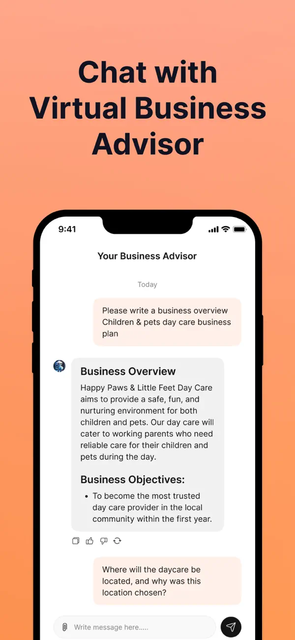 Bizplanr Screenshot 1